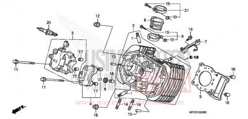 FRONT CYLINDER HEAD XL125V3 de 2003